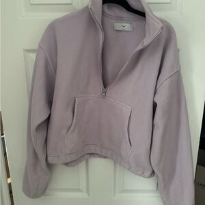 Artizia TNA FLEECE Lavender Quarter-Zip Pullover